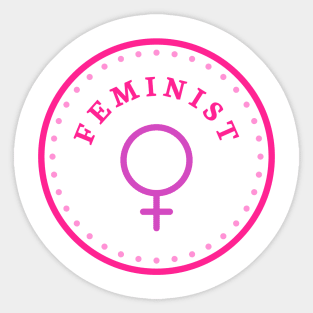 feminist circle Sticker